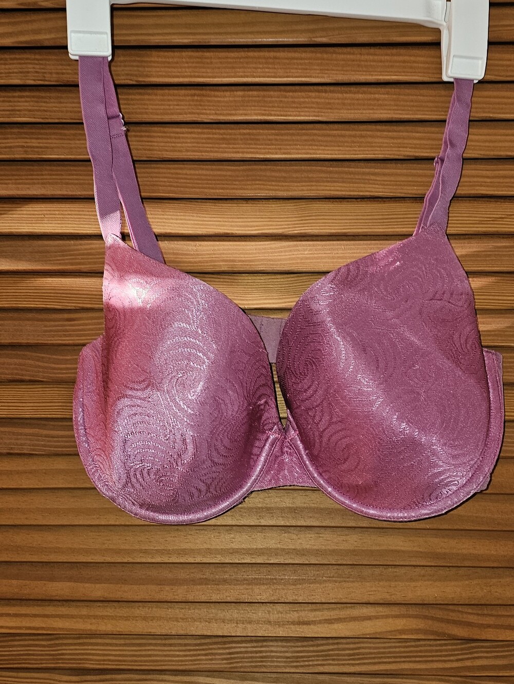 Plush Rose-Pink Underwire Moulded Bra